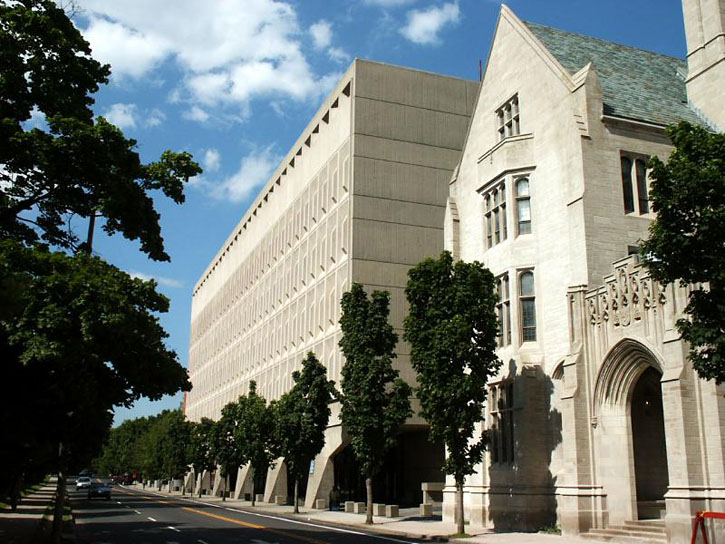 Becton Center, 15 Prospect Street, view from downtown