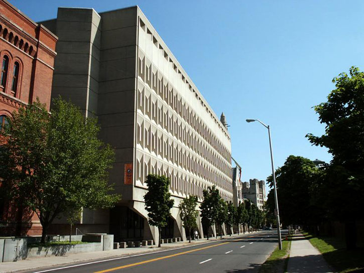 Becton Center, 15 Prospect Street, view towards downtown