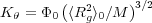        (        )3∕2
Kθ = Φ0 ⟨R2g⟩0∕M
