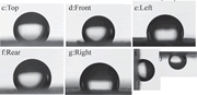 Contact angle modification by ZnO imprinting of bulk metallic glass surface.