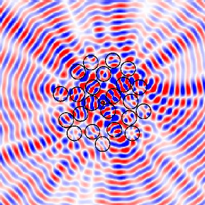 Numerical simulation of coherent perfect absorption in a random structure with a subwavelength absorbing region